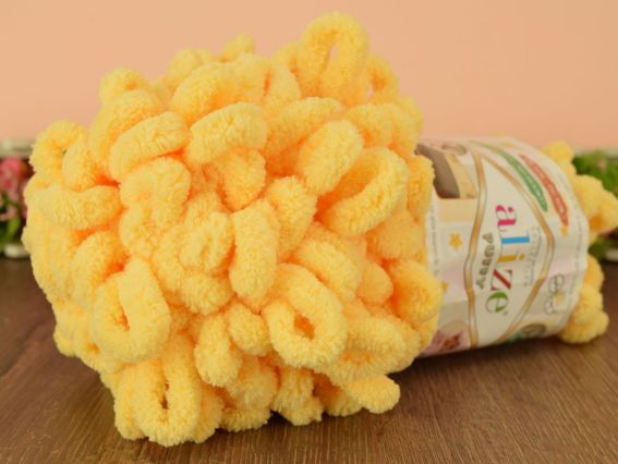 Puffy Alize пряжа 509 жовтий