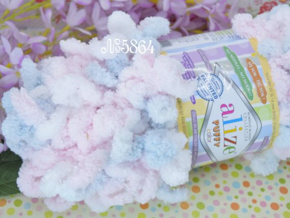 5864 св.рожевий-св.сірий-білий