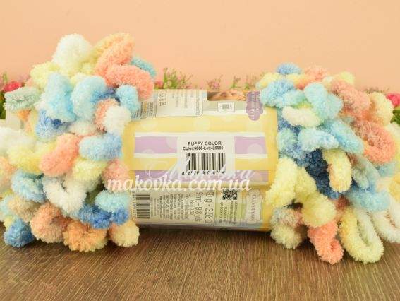 5866 абрикос-желто-сине-белый