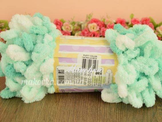 5920 бело-мятный меланж