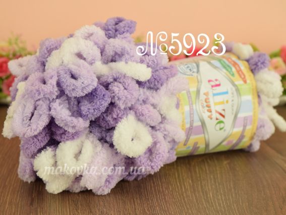 5923 біло-бузковий меланж