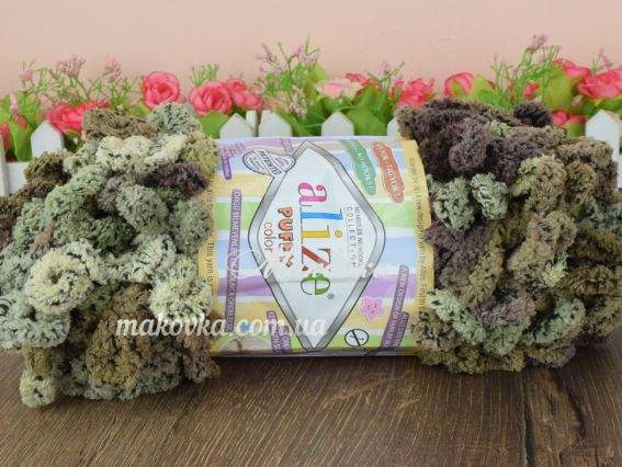 6086 коричнево-зелёный камуфляж крапинка