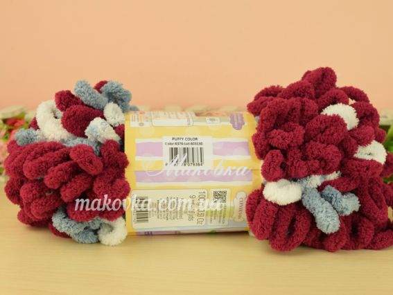 6376 бордо-білий-сірий