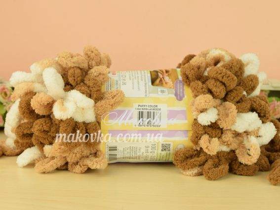 6398 коричневий-білий-беж