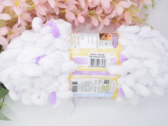 6470 білий з бузковими цятками