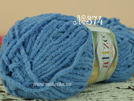 Baby Softy PLUS Alize пряжа 374 джинс