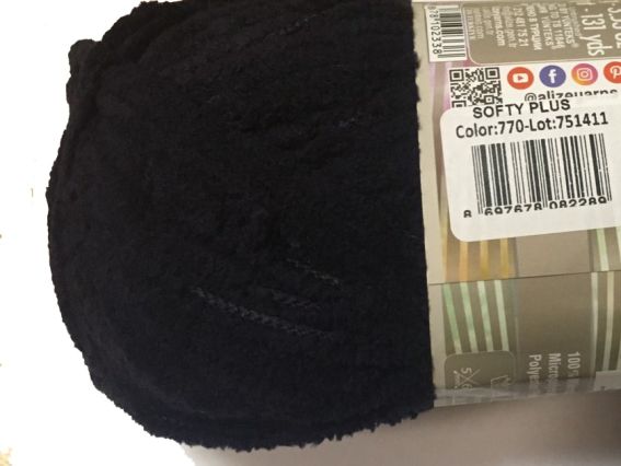 Baby Softy PLUS Alize пряжа 770 синювато-чорний