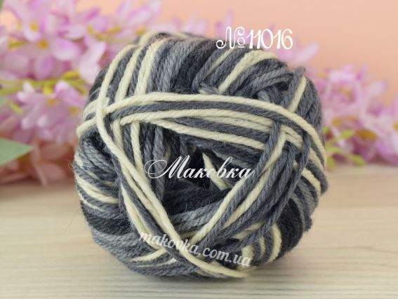 11016 сірий-чорний-молочний