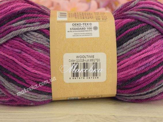 11018 фуксія-сірий-чорний