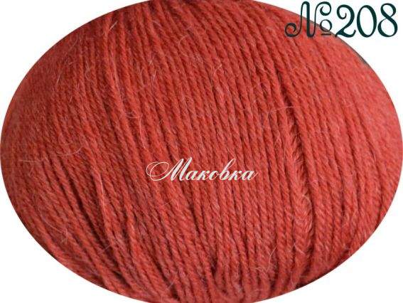 Alpaca Victoria пряжа 208 терракотовый