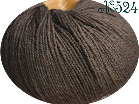Alpaca Victoria пряжа 524 коричнево-серый