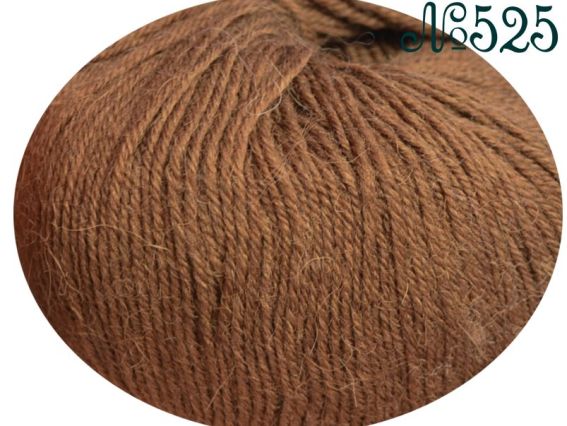 Alpaca Victoria пряжа 525 коричневый