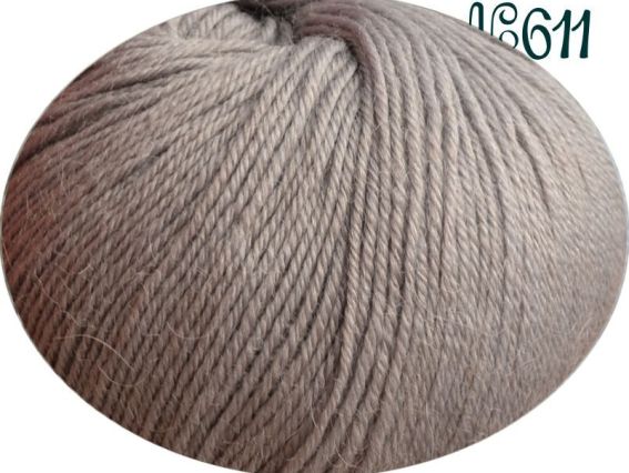 Alpaca Victoria пряжа 611 серый