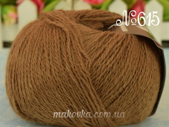 Angora Rabbit Andriano пряжа з пухом кролика 615 св. коричневый