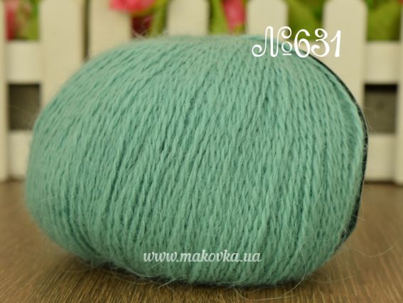 Angora Rabbit Andriano пряжа з пухом кролика 631 мятный