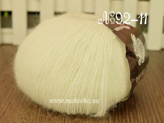Angora Rabbit Andriano пряжа з пухом кролика 92-11 молочный
