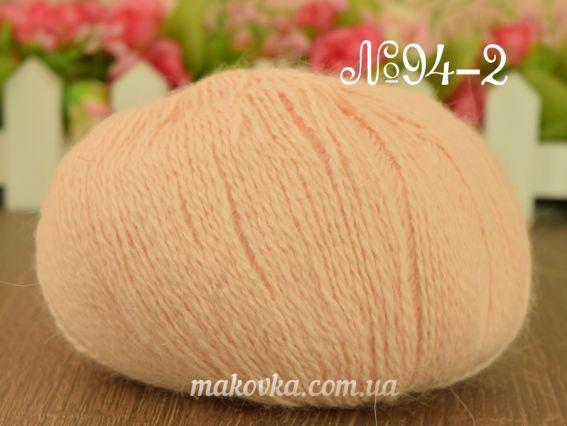Angora Rabbit Andriano пряжа з пухом кролика 94-2 нежно-персиковый
