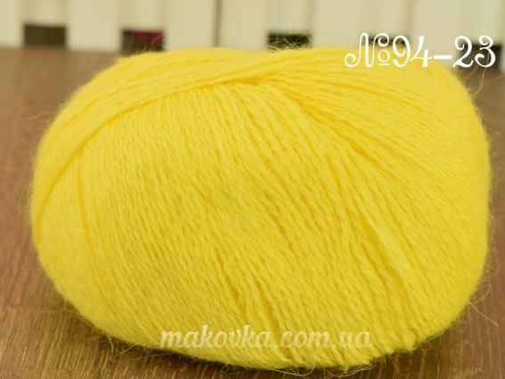 Angora Rabbit Andriano пряжа з пухом кролика 94-23 яркий желтый
