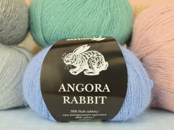 Напіввовняна пряжа Ангора Рабіт Андріано з пухом кролика Angora Rabbit Andriano