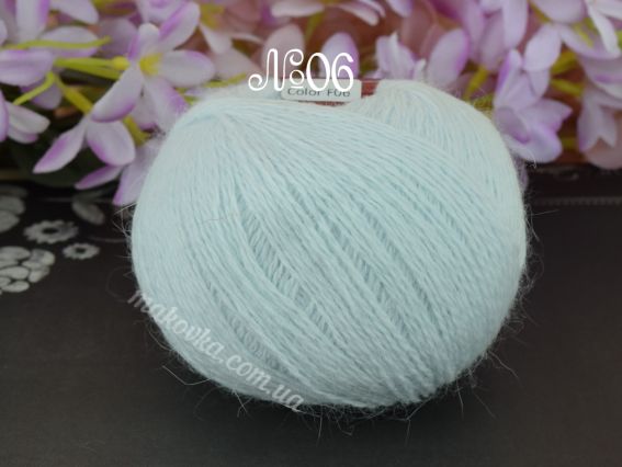 Angora 50% Avanti пряжа з пухом кролика  06 блідо-бірюзовий
