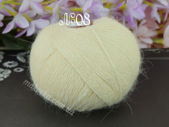 Angora 50% Avanti пряжа з пухом кролика  08 крем блідо абрикосовий
