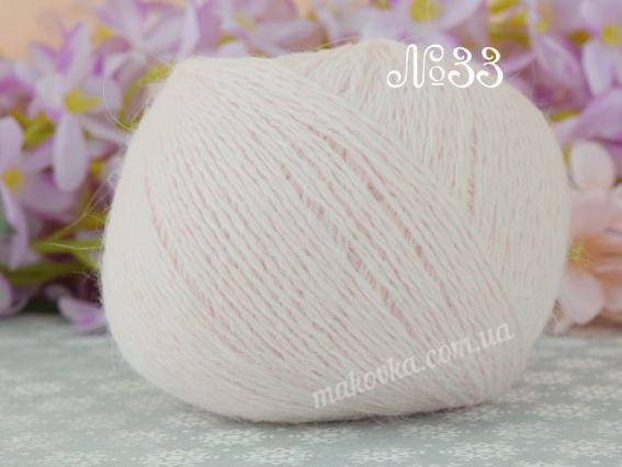 Angora 50% Avanti пряжа з пухом кролика  33 блідий рожевий