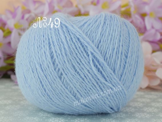Angora 50% Avanti пряжа з пухом кролика  49 блакитний