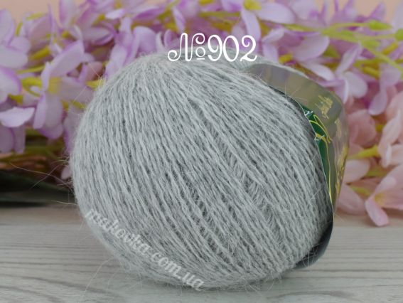 Angora 70% Avanti пряжа з пухом кролика  902 світло сірий рябий