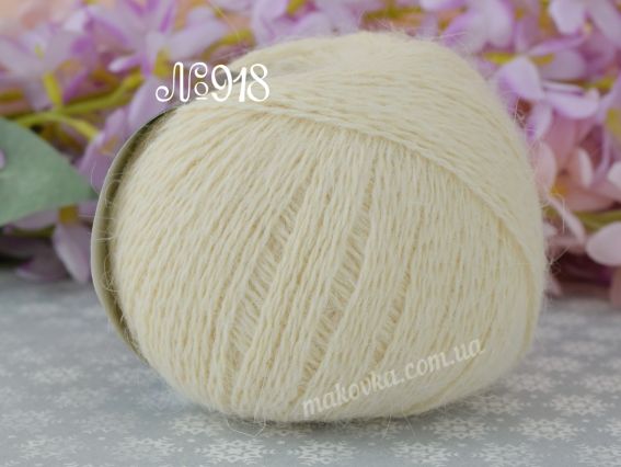 Angora 70% Avanti пряжа з пухом кролика  918 айворі