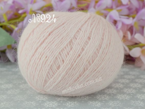 Angora 70% Avanti пряжа з пухом кролика  924 світла пудра