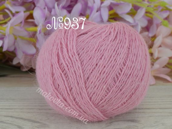 Angora 70% Avanti пряжа з пухом кролика  937 рожевий