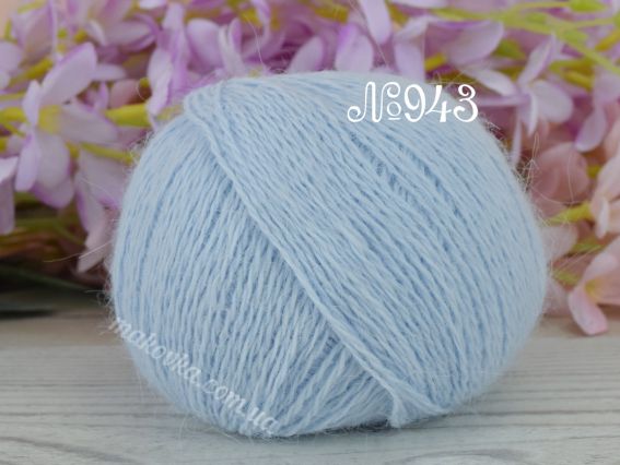 Angora 70% Avanti пряжа з пухом кролика  943 блакитний