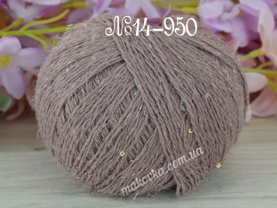 Angora Premium Avanti пряжа з пухом кролика та люрексом 14-950 EF мокко