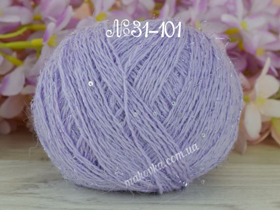 Angora Premium Avanti пряжа з пухом кролика та люрексом 31-101 EF бузковий