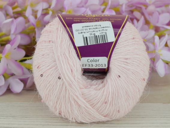 33-2013 EF блідо-рожевий + рожевий люрекс