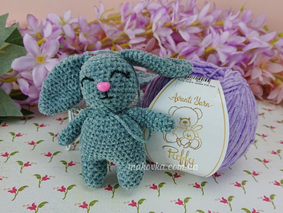 Пряжа Пафі Аванті Puffy Avanti тонкі  велюрові плюшеві нитки для в'язання