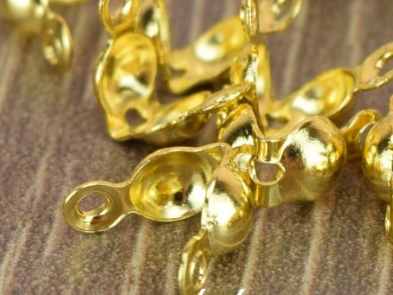 Каллоты Уточка для маскировки узелков, ЗОЛОТОЙ цвет, латунь, 2 гр/уп