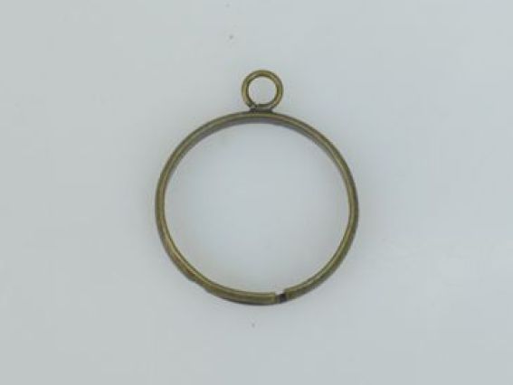 Каблучка з завитком, антикварна бронза № 31