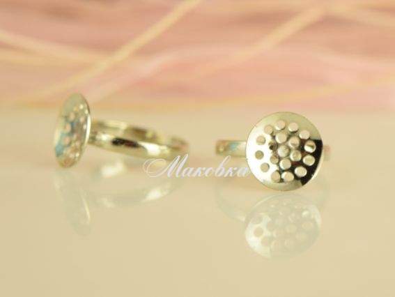 Кольцо № 44 с ситом 12, платина, 1 шт Кольцо № 44 с ситом 12, платина, 1 шт