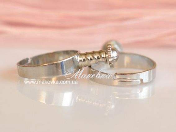 Кольцо пандора-стиля, 1 шт, платина