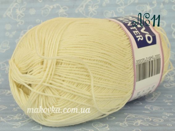 Winter BRAVO шкарпеткова пряжа 11 молочный