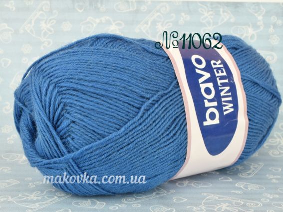 Winter BRAVO шкарпеткова пряжа 11062 синий светлый