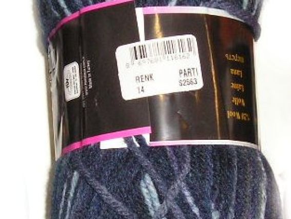 Balpetegi Himalaya пряжа 14 Темно-синий, синий, серый, белый