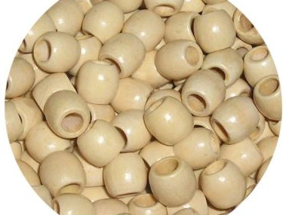 Бусины дерево однотонные ель 1 см