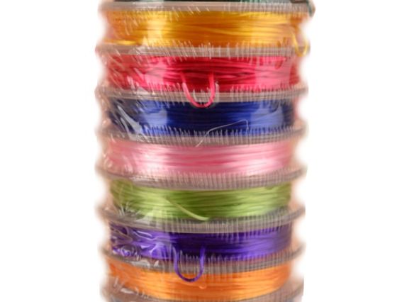 Набор силиконових резинок 0,6 мм, ассорти 10 шт