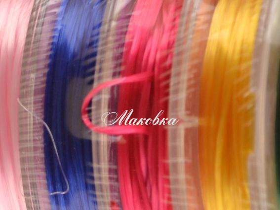 Набор силиконовой резинки 0,6 мм, ассорти 10 шт