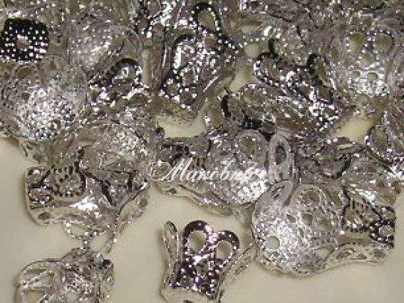 Розетка для бусин №20 Колокольчик 8х6,5 мм, под серебро, 50 шт/уп Розетка для бусин №20 Колокольчик 8х6,5 мм, под серебро, 50 шт/уп