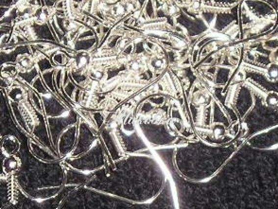 Заготовка для сережек Крючок, 1 пара, под серебро Заготовка для сережек Крючок, 1 пара, под серебро