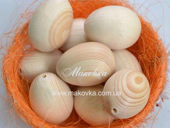 Заготовка для пасхального яйца с подвесом (с отверстием), 6 см Заготовка для пасхального яйца с подвесом (с отверстием), 6 см