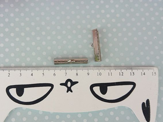 Зажим для украшений и браслетов, 30мм, цвет платина 2 шт